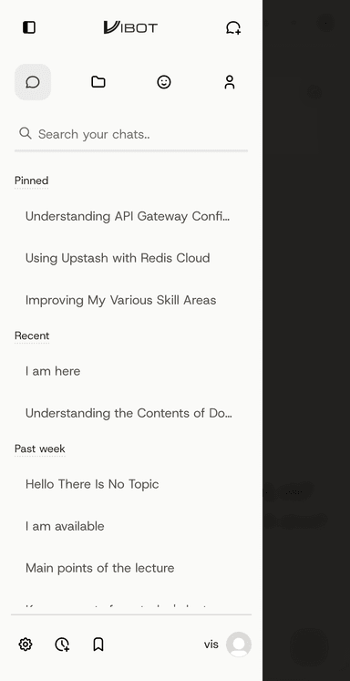 Vibot Chat screenshot